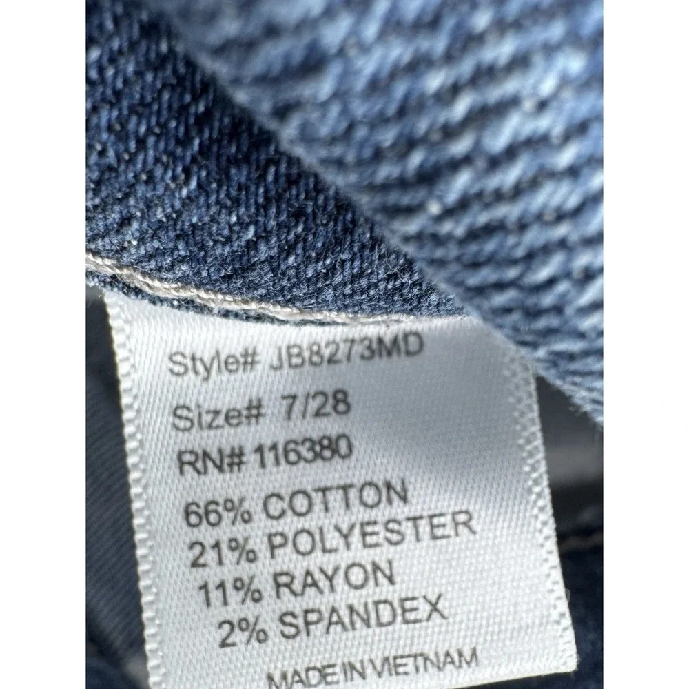 Judy Blue Relaxed Fit Distressed‎ Light Wash Jeans Paint Splatter JB8273MD  7/28